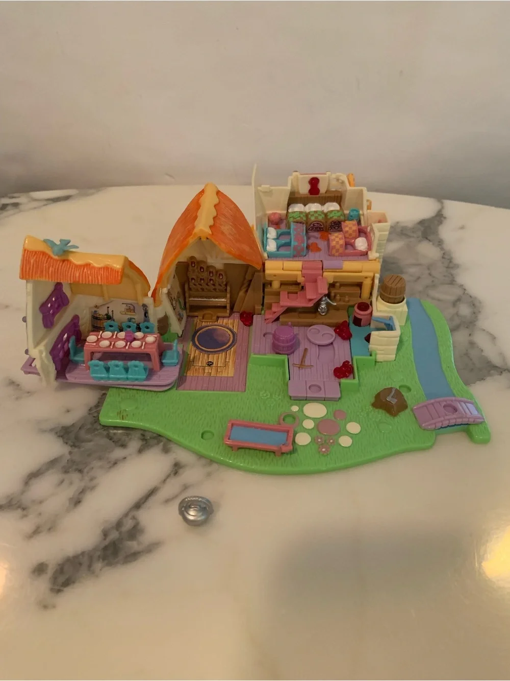Vintage 90’s Bluebird Polly Pocket Lot Heart Compact Neighborhood House & More